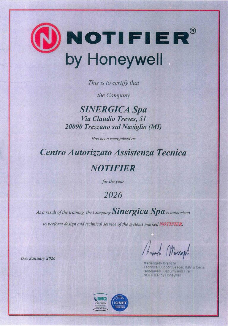 Centro Autorizzato Assistenza Tecnica Notifier